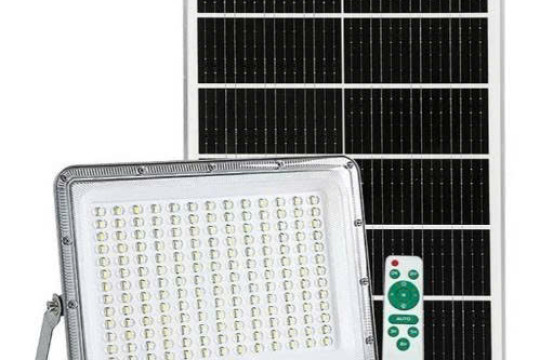 ĐÈN PHA MẮT NGỌC NĂNG LƯỢNG MẶT TRỜI BLUETECH 500W (NT-SA500) – 238 LED SMD5054, CHIẾU SÁNG TỚI 300M2