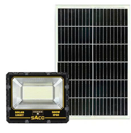 ĐÈN PHA NĂNG LƯỢNG MẶT TRỜI SACO 500W SA-P500TO3 – PHIÊN BẢN LẮP TRONG NHÀ MẠNH NHẤT DÒNG TO3