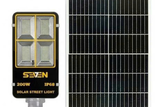 ĐÈN ĐƯỜNG NĂNG LƯỢNG MẶT TRỜI 200W SEVEN-7 (MODEL: SE-D200A)