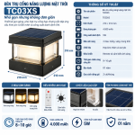 ĐÈN TRỤ CỔNG NĂNG LƯỢNG MẶT TRỜI TC03XS – NHỎ GỌN NHƯNG KHÔNG ĐƠN GIẢN - ảnh 2