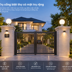 ĐÈN TRỤ CỔNG NĂNG LƯỢNG MẶT TRỜI TC02L – KÍCH THƯỚC LỚN CHO TRỤ CỔNG BỀ THẾ - ảnh 1