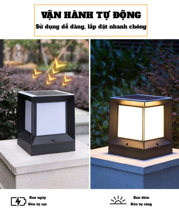 ĐÈN TRỤ CỔNG NĂNG LƯỢNG MẶT TRỜI-TC03 - Ảnh 2