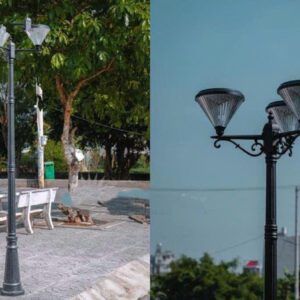 ĐÈN TRỤ CÔNG VIÊN 3 NGỌN-ĐÈN TRANG TRÍ-CV3037