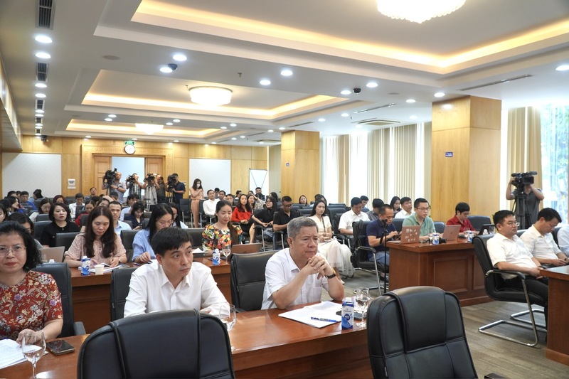 Quang cảnh buổi họp báo. Ảnh: Minh Trang